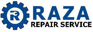 This image has an empty alt attribute; its file name is Raza-Repair-Service-Logo-1.png